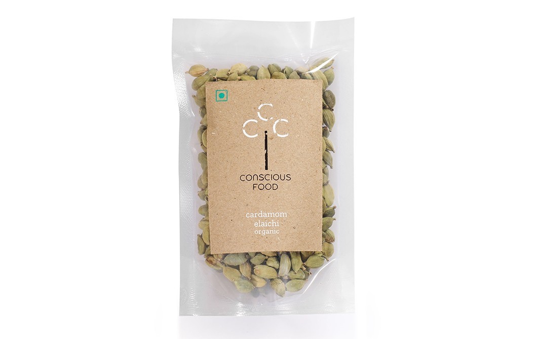 Conscious Food Cardamom Elaichi Organic    Pack  50 grams